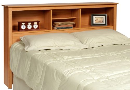 Maple Finish Queen Size Storage Headboard  รูปที่ 1