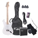 รูปย่อ Kalos by Cecilio EGP-WH 39" White Electric Guitar Package with 15 Watt Amp ( Kalos by Cecilio guitar Kits ) ) รูปที่1