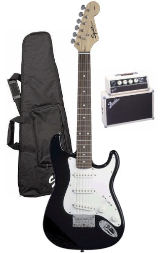 Fender® Squier® Children's Electric Guitar Package - Black ( Guitar Kits ) รูปที่ 1