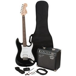 Squier(R) 030-1610-006 Strat(TM) & Bullet(R) Amp- Black ( Squier guitar Kits ) ) รูปที่ 1