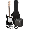 Squier(R) 030-1610-006 Strat(TM) & Bullet(R) Amp- Black ( Squier guitar Kits ) )