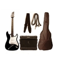 Barcelona 39 Inch Black Electric Guitar with 5 Watt Amp - Beginners Combo Pack ( Barcelona guitar Kits ) )