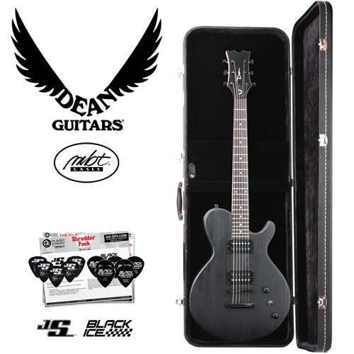 Dean EVO XM Transparent Black Solid Body Electric Guitar with MBT Guitar Case & Planet Waves 12 Pick Shredder Pack!  รูปที่ 1