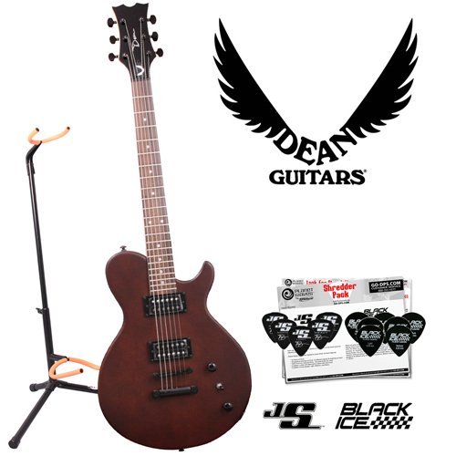 Dean EVO XM Satin Natural Solid Body Electric Guitar - Includes: Planet Waves 12-Pick Shredder Pack & Ultra Stand  รูปที่ 1