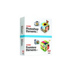 Adobe Photoshop Elements 6 Plus Adobe Premiere Elements 4 - Complete Package - 1 User - DVD - Win - Canadian French (23757G) Category: Photo Editing Software  [Pc CD-ROM] รูปที่ 1