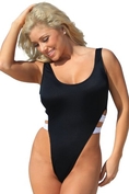 Swimsuit UjENA Black & White High Cut (Type one Piece)