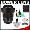 Bower 14mm f/2.8 Manual Focus Aspherical Super Wide Angle Lens + Accessory Kit for Pentax K-7, K20D, K200D, K2000, K10D, K100D, K100D Super, K110D, Digital SLR Cameras ( Bower Lens )