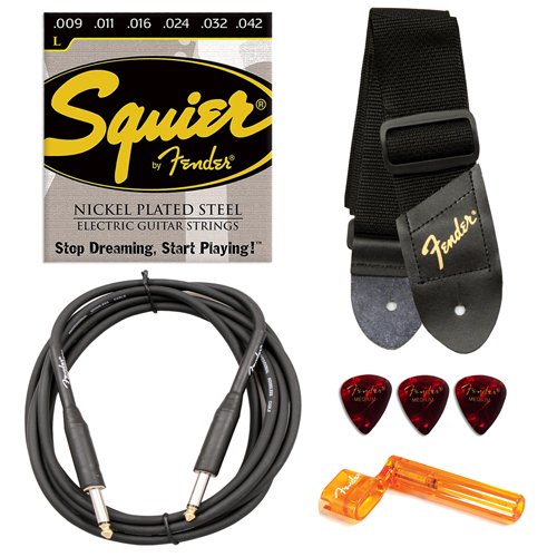 Fender Stop Dreaming, Start Playing Set: Affinity Black Strat HSS with G-DEC® Junior Amp, Fender/ GO-DPS 12 Pack Pick Sampler (Part# DPS-FN-SAMPLER), Squier Strings, Fender String Winder & Ultra Stand ( Squier Affinity guitar Kits ) ) รูปที่ 7