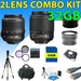 รูปย่อ Nikon 18-55mm Vr Af-s Dx Nikkor Lens + Nikon 55-200mm Ed Af-s Dx Lens + 32gb Accessory Kit for Nikon D3000, D3100, D5000, D5100, D7000 Dslr Cameras (32gb 5lens Pro Kit) ( Zm Len ) รูปที่1