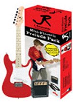 J. Reynolds Mini Strat Style Electric Guitar Pack, Red  รูปที่ 1