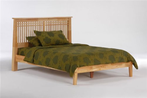 Solstice Twin Platform Bed w/ Natural Finish (Oak bed) รูปที่ 1