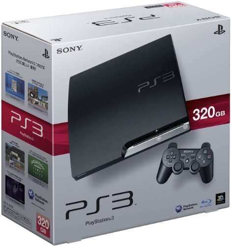 SONY PlayStation 3 HDD 320GB Console - Charcoal Black (Japan Model) ( Sony PS3 Console ) รูปที่ 1