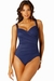 รูปย่อ Swimsuit Miraclesuit Must Haves Sanibel Navy Hidden Underwire Swimsuit (Type one Piece) รูปที่2