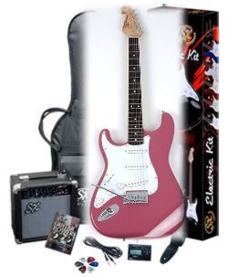 Left Handed Guitar Package SX EG1K BGMY Left w/GA1065 ( SX guitar Kits ) ) รูปที่ 1