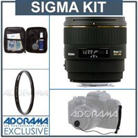 Sigma 85mm f/1.4 EX DG HSM Lens Kit, for Maxxum & Sony Alpha Mount , with Tiffen 77mm UV Filter, Lens Cap Leash, Professional Lens Cleaning Kit ( Sigma Lens ) รูปที่ 1