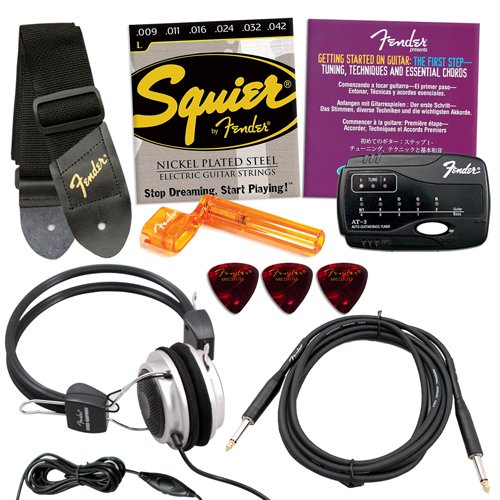 Fender Squier Affinity Special Metallic Red Strat Stop Dreaming, Start Playing Set with Basic Upgrade Pack - Upgrade Pack Includes: Fender/ GO-DPS 12 Pack Pick Sampler (Part# DPS-FN-SAMPLER), Squier Strings, Ultra Stand & Fender String Winder ( Squier Affinity guitar Kits ) ) รูปที่ 7