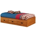 3-drawer Mates Bed Only - Prairie Collection 