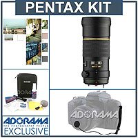 Pentax DA 300mm f/4.0 ED (IF) SDM Auto Focus Lens Kit,- U.S.A. with Tiffen 77mm Photo Essentials Filter Kit, Lens Cap Leash, Professional Lens Cleaning Kit, ( Pentax Lens ) รูปที่ 1