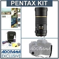 Pentax DA 300mm f/4.0 ED (IF) SDM Auto Focus Lens Kit,- U.S.A. with Tiffen 77mm Photo Essentials Filter Kit, Lens Cap Leash, Professional Lens Cleaning Kit, ( Pentax Lens )