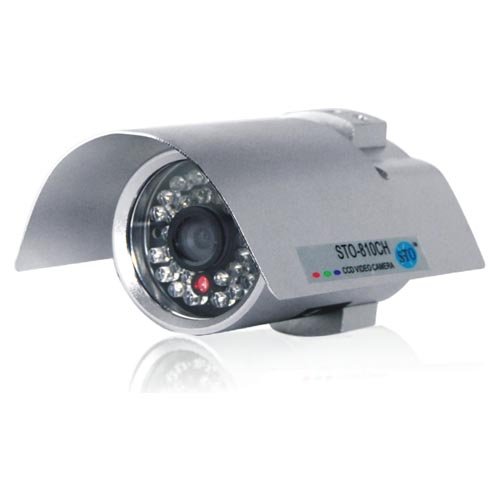 LYD CM810CH Waterproof Night Vision Camera with 1/3-Inch Sony CCD Chip (Silver) ( CCTV ) รูปที่ 1