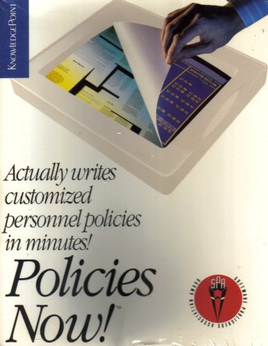 Policies Now! Actually writes customized personnel policies in minutes!   รูปที่ 1