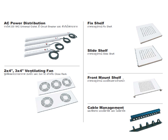 ขายตู้ Rack 19 นิ้ว มาตรฐาน ANIS/EIA,IEC, DIN มีทุกขนาด 6U - 45U จัดส่งทั่วประเทศ! รูปที่ 5