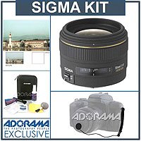 Sigma 30mm f/1.4 EX DC HSM AutoFocus Standard Lens kit, for Pentax AF Digial SLR Cameras, with Tiffen 62mm UV Filter, Lens Cap Leash, Professional Lens Cleaning Kit ( Sigma Lens ) รูปที่ 1