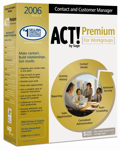 ACT! 2006 Premium for Workgroups (5 User Pack) [ Premium for Workgroups (5 User Pack) Edition ] [Pc CD-ROM] รูปที่ 1