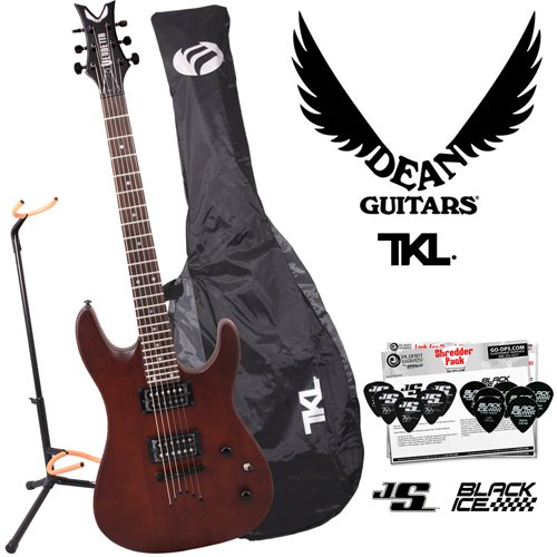 Dean Vendetta XM Satin Natural (VNXM-SN) Electric Guitar with Planet Waves 12-Pick Shredder Pack, Ultra Stand & TKL Gig Bag  รูปที่ 1