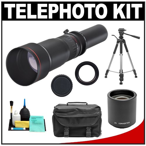 Vivitar 650-1300mm f/8-16 SERIES 1 Telephoto Zoom Lens with 2x Teleconverter (=650-2600mm) + Tripod + Case + Accessory Kit for Pentax K20D, K200D, K2000, K10D, K100D Super, K110D, K-7 & K-x Digital SLR Cameras ( Vivitar Lens ) รูปที่ 1