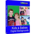 Kids & Babies - Digital Backgrounds  [Pc CD-ROM]