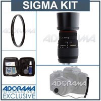 Sigma 70-300mm f/4-5.6 APO DG Macro Tele Zoom Lens Kit, for Canon EOS Cameras Kit, with Tiffen 58mm UV Filter, Lens Cap Leash, Professional Lens Cleaning Kit ( Sigma Lens ) รูปที่ 1