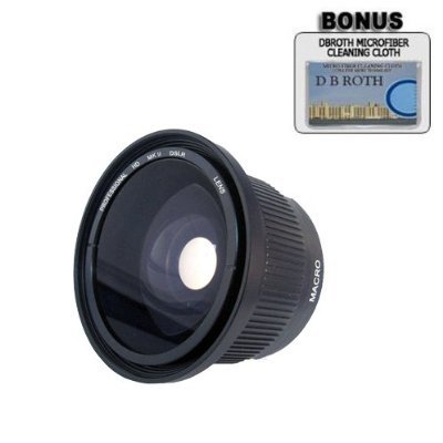 .42x HD Super Wide Angle Panoramic Macro Fisheye Lens For The Canon EOS 7D Digital SLR Camera Which Has Any Of These (18-55mm, 75-300mm, 50mm 1.4 , 55-200) Canon Lenses  รูปที่ 1