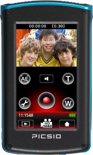 JVC Picsio GC-WP10 Waterproof Pocket Video Camera (Blue) NEWEST VERSION ( HD Camcorder ) รูปที่ 3