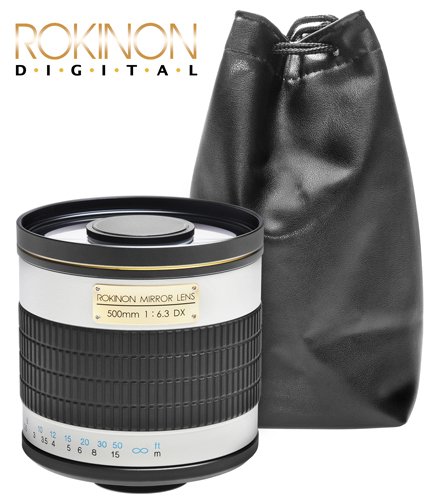 Rokinon 500mm Multi-Coated Mirror Lens with 2x Teleconverter (=1000mm) + Stedi-Stock Shoulder Brace Kit for Canon EOS 7D, 5D, 60D, 50D, Rebel T3, T3i, T2i, T1i, XS Digital SLR Cameras ( Rokinon Lens ) รูปที่ 4