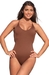 รูปย่อ Swimsuit UjENA Chocolate Dip 1-PC Swimsuit in 2 Colors (Type one Piece) รูปที่2