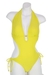 รูปย่อ Swimsuit Yellow Halter Tie Side Monokini Swimsuit with Removable Soft Pads (Type one Piece) รูปที่4