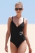 รูปย่อ Swimsuit Moontide Essentials Black Trim Wrap Swimsuit (Type one Piece) รูปที่1