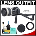 Rokinon 500mm Multi-Coated Mirror Lens with 2x Teleconverter (=1000mm) + Stedi-Stock Shoulder Brace Kit for Canon EOS 7D, 5D, 60D, 50D, Rebel T3, T3i, T2i, T1i, XS Digital SLR Cameras ( Rokinon Lens )
