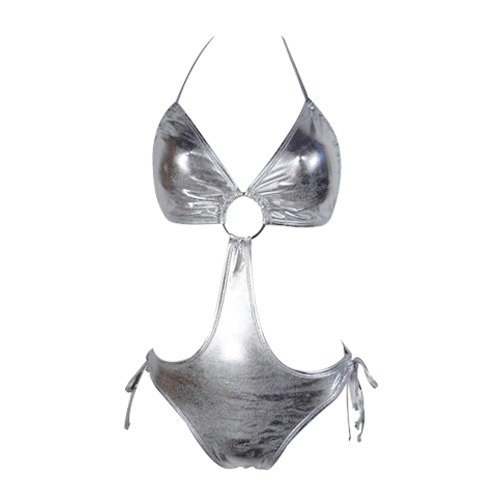 Swimsuit Monokini Swimsuit Silver Bandaue (Type one Piece) รูปที่ 1