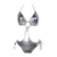 Swimsuit Monokini Swimsuit Silver Bandaue (Type one Piece)