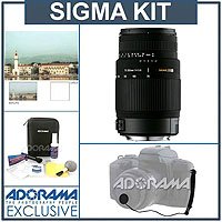 Sigma 70-300mm f/4-5.6 DG OS (Optical Stabilizer) Telephoto Zoom Lens Kit, for Maxxum & Sony Alpha Mount. with Tiffen 62mm UV Filter, Lens Cap Leash, Professional Lens Cleaning Kit ( Sigma Lens ) รูปที่ 1