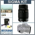 Sigma 70-300mm f/4-5.6 DG OS (Optical Stabilizer) Telephoto Zoom Lens Kit, for Maxxum & Sony Alpha Mount. with Tiffen 62mm UV Filter, Lens Cap Leash, Professional Lens Cleaning Kit ( Sigma Lens )