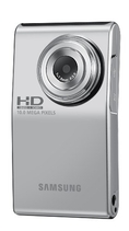 Samsung HMX-U10 Ultra-Compact Full-HD Camcorder with 10 Megapixel Still (Silver) ( HD Camcorder )