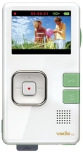 Creative Labs Vado HD 4 GB Pocket Video Camcorder, 2nd Generation (White Gloss with Green Accents) ( HD Camcorder )
