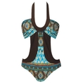 Swimsuit Monokini Swimsuit Brown (Type one Piece)