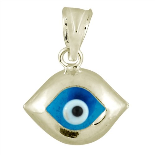 Sterling Silver Evil Eye Pendant. Gift Box Included รูปที่ 1