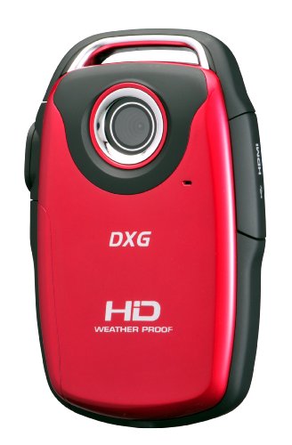 DXG USA DXG-125VR HD 3.0 Megapixel All-Weather 720p HD Camcorder (Red) ( HD Camcorder ) รูปที่ 1