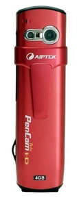 Aiptek PenCam Trio HD 4 GB Camcorder Value Pack (Red) ( HD Camcorder )