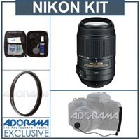 Nikon 55 - 300mm f/4.5-5.6G ED AF-S DX VR II (Vibration Reduction) Lens with 5 Year U.S.A. Warranty, with Pro Optic 58mm MC UV Filter, Lens Cap Leash, Professional Lens Cleaning ( Nikon Lens ) รูปที่ 1